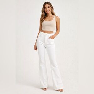 Hollister High-Rise Vintage Flare White Jeans tall friendly | Size 7 / 28 Long